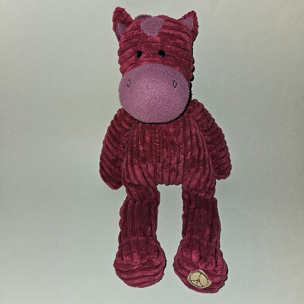 GUND Hoda 320040 Peace Love Plush Purple Ribbed Horse Stuffed Animal Toy